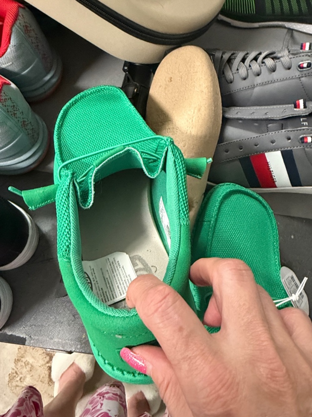 New Hey Dude Men’s Bright Green Wally Funk Slip-On Loafers,no box,no box - Picture 6 of 7